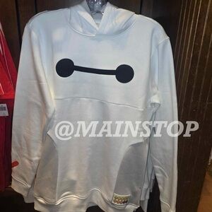 Disney Parks 2026 Baymax Pullover Hoodie White DCA NWT